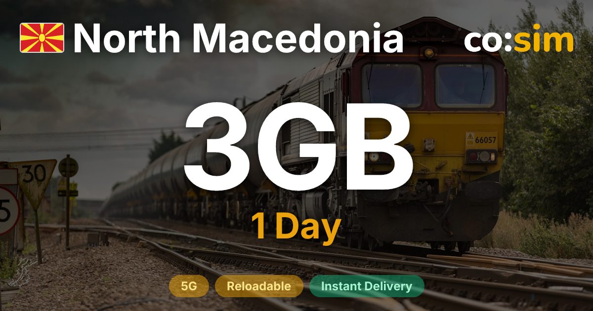 North Macedonia eSIM — 3GB+∞