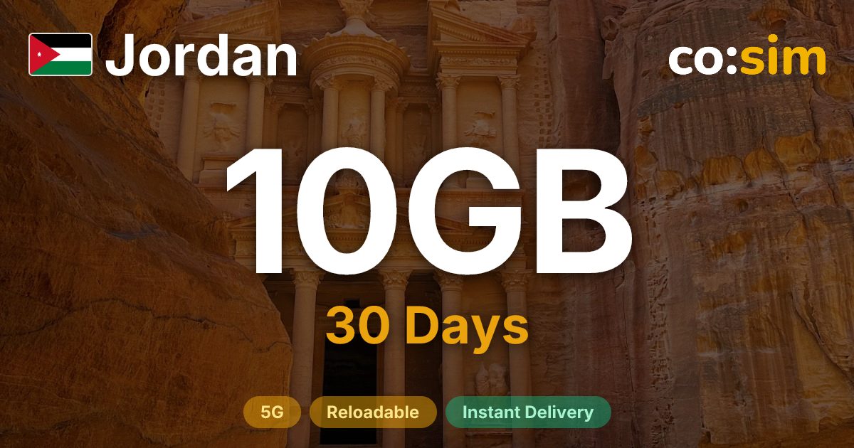 Jordanien eSIM — 10GB
