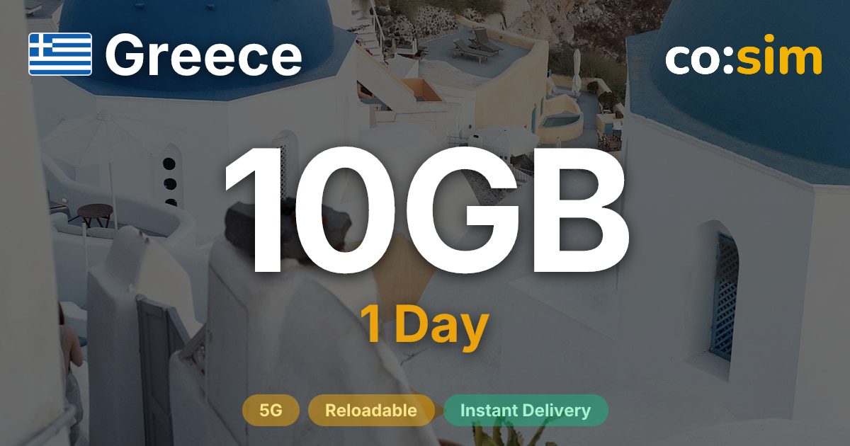 그리스 eSIM — 10GB+∞