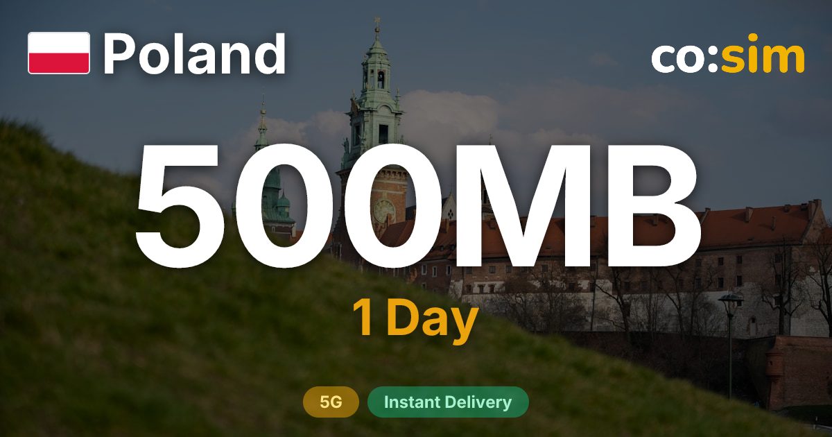 Poland eSIM — 500MB+∞