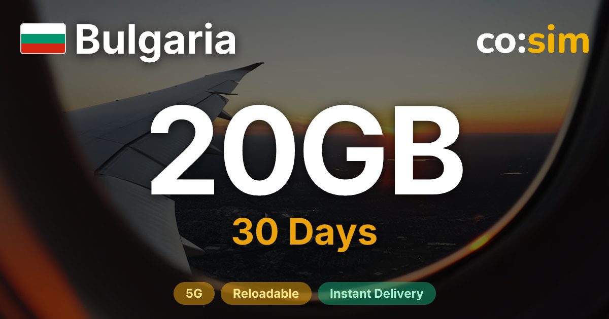 Bulgaria eSIM — 20GB