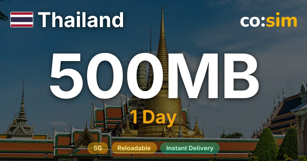 Thailand eSIM — 500MB+∞