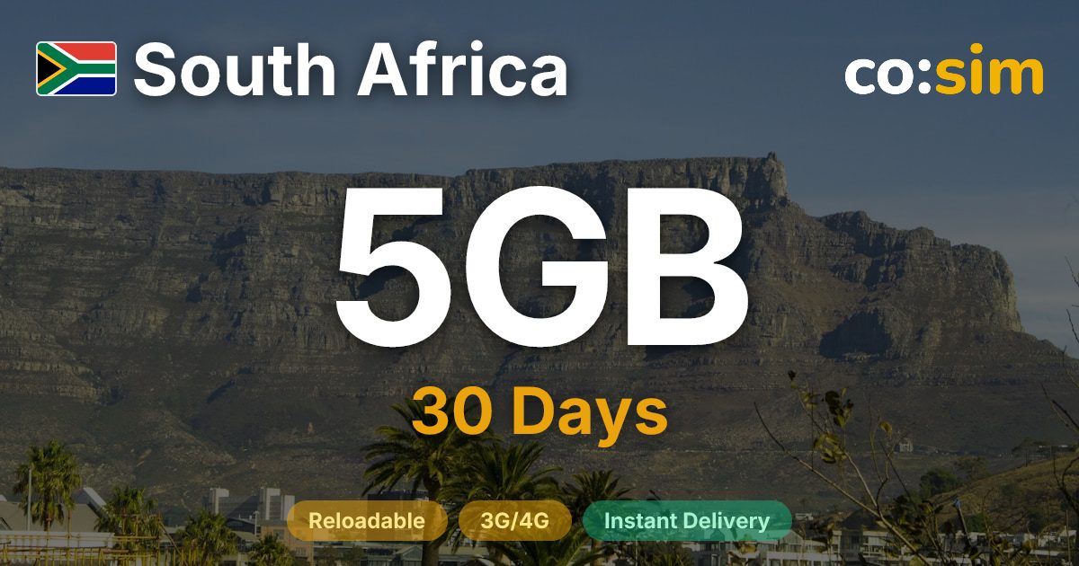 South Africa eSIM — 5GB