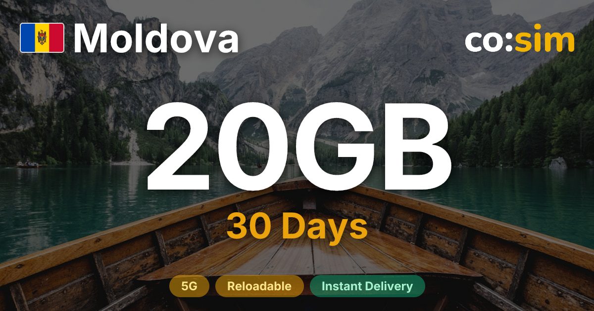 Moldova eSIM — 20GB