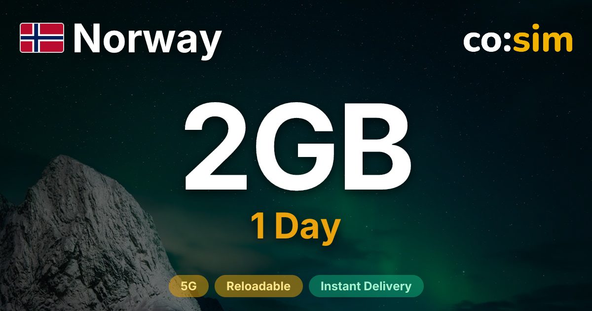 Norway eSIM — 2GB+∞