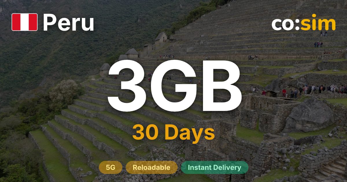 Peru eSIM — 3GB