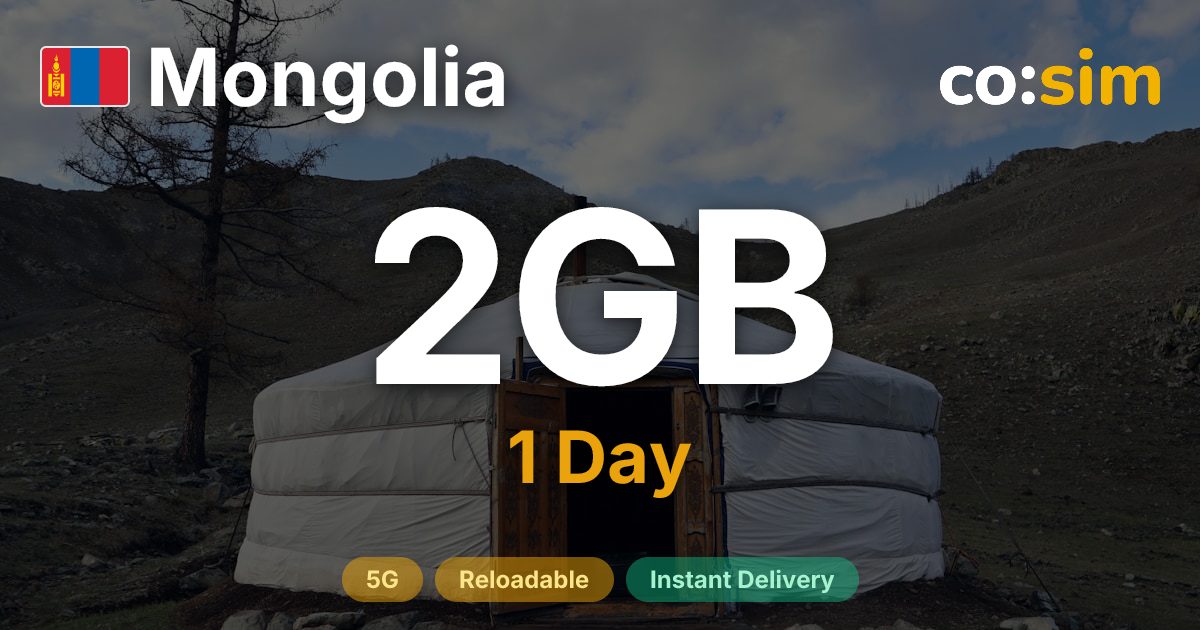 Mongolei eSIM — 2GB+∞