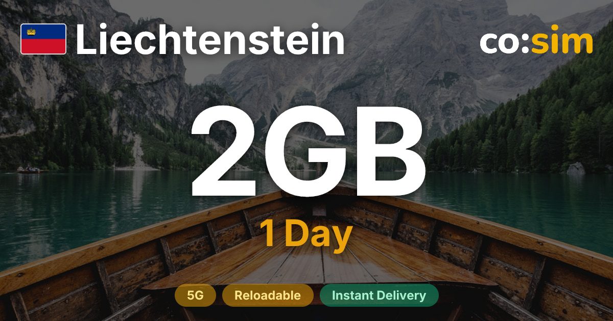 Liechtenstein eSIM — 2GB+∞