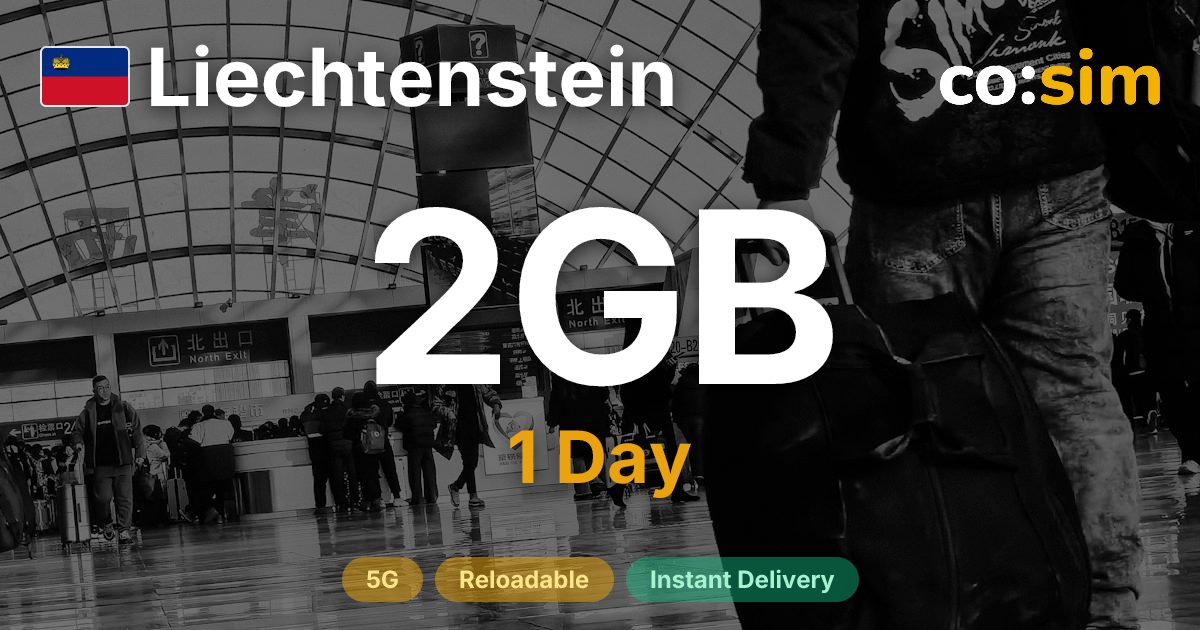 Liechtenstein eSIM — 2GB+∞