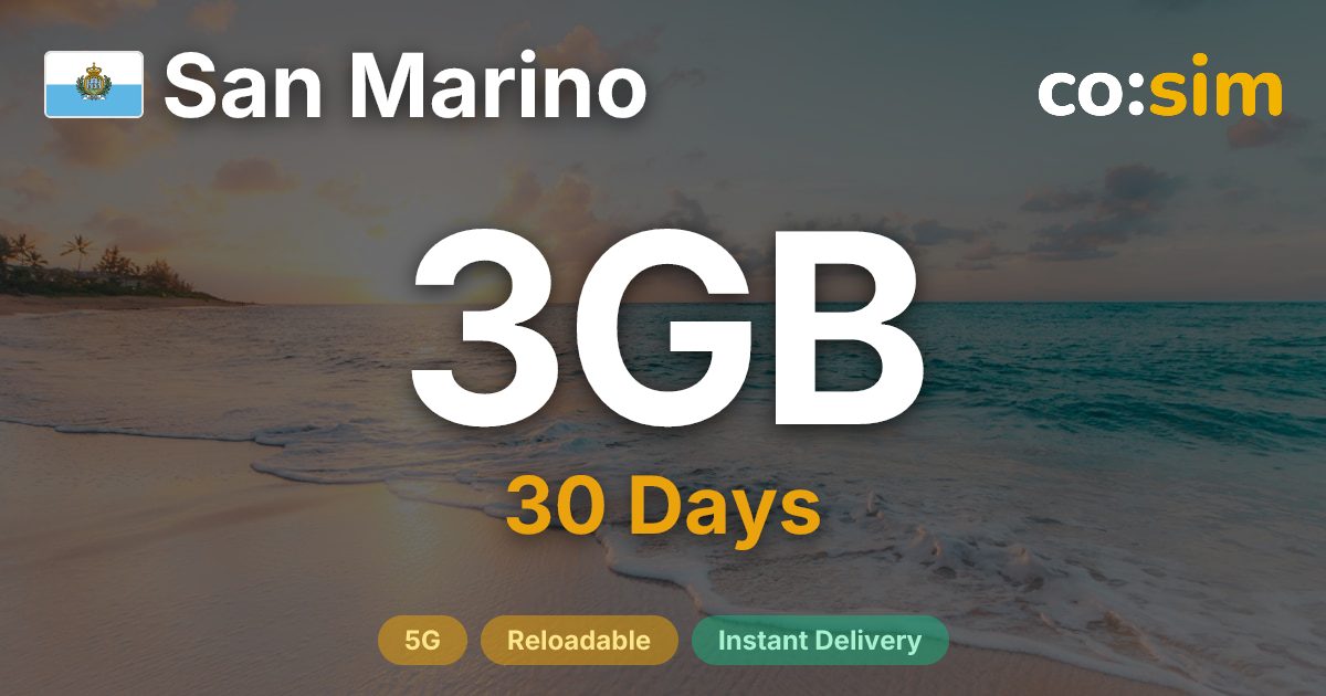 San Marino eSIM — 3GB