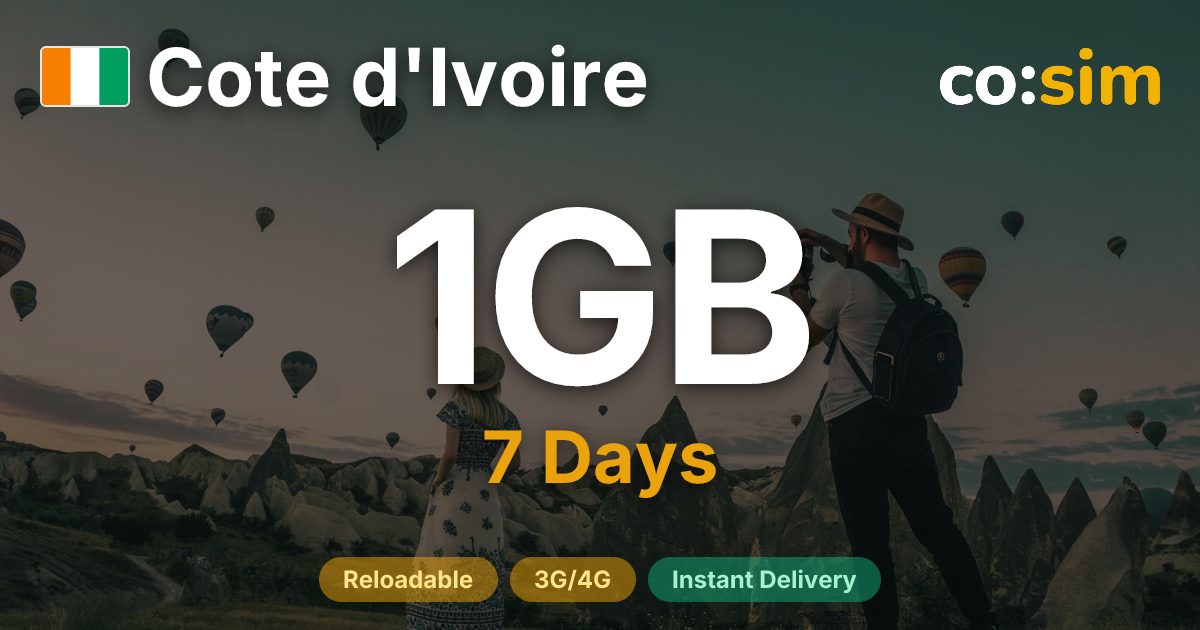 Côte d'Ivoire eSIM — 1GB