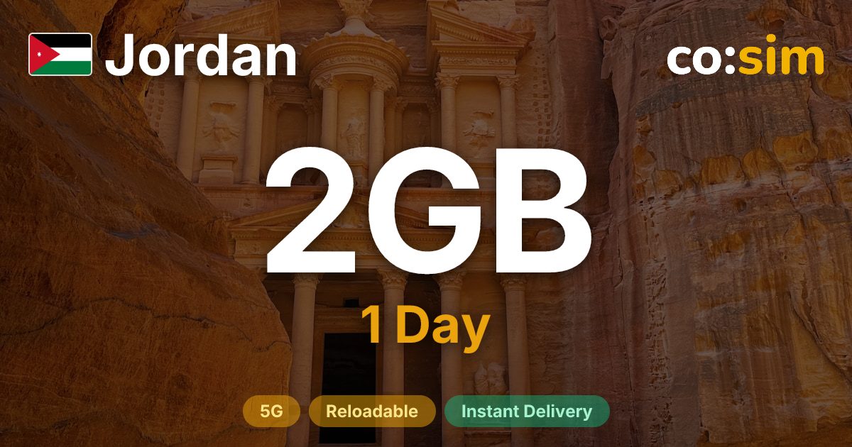 Jordanie eSIM — 2GB+∞