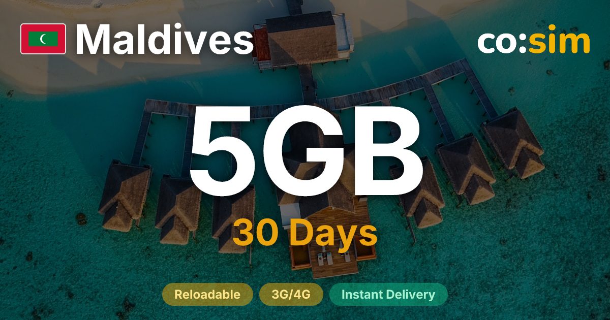 Maldives eSIM — 5GB