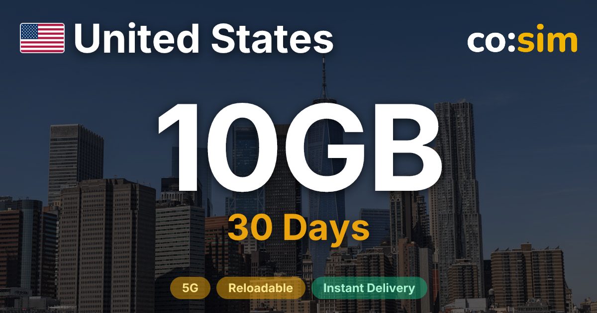 United States eSIM — 10GB