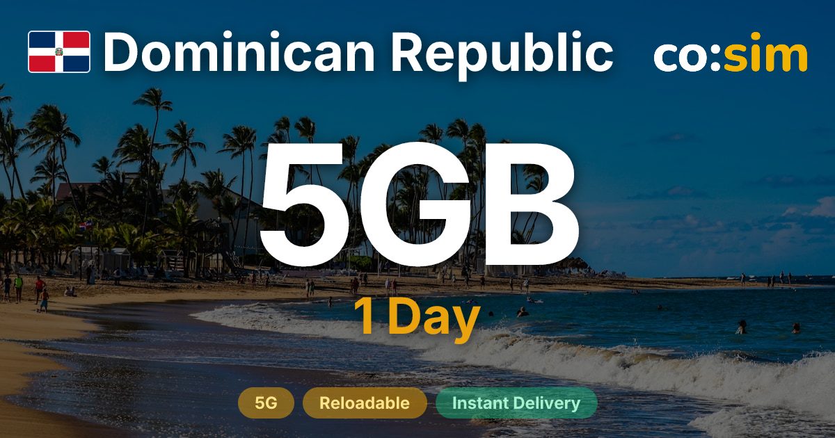 Dominikanische Republik eSIM — 5GB+∞