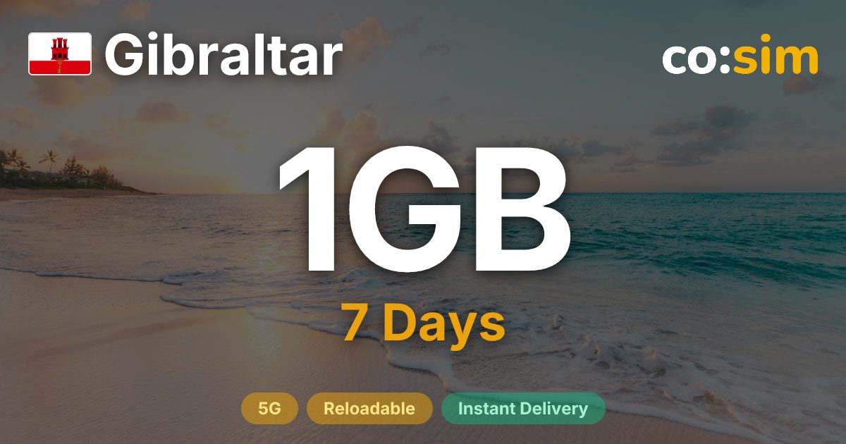 Gibraltar eSIM — 1GB