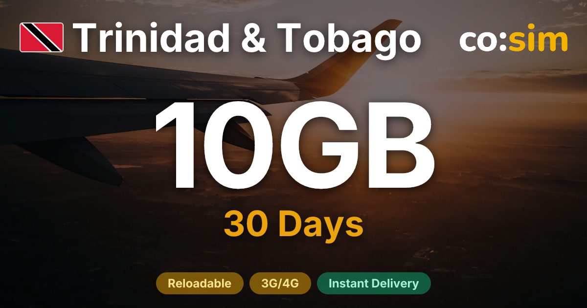 Trinidad & Tobago eSIM — 10GB