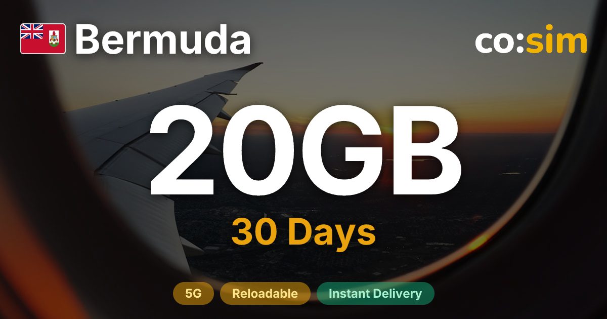 Bermuda eSIM — 20GB