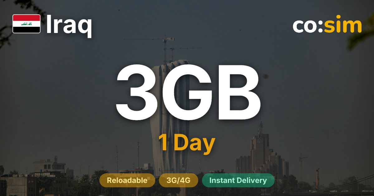 伊拉克 eSIM — 3GB+∞