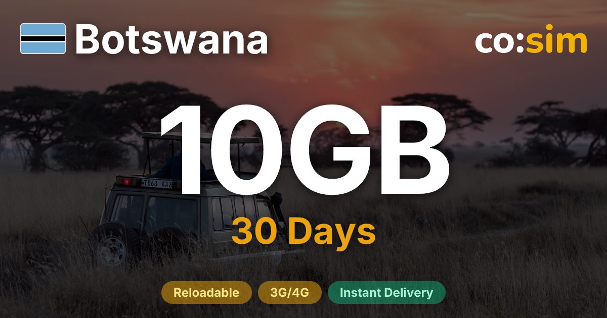 Botswana eSIM — 10GB