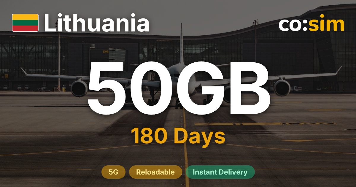 Lithuania eSIM — 50GB