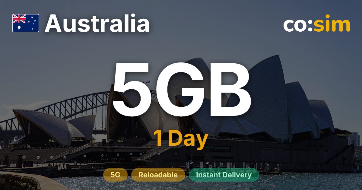 호주 eSIM — 5GB+∞
