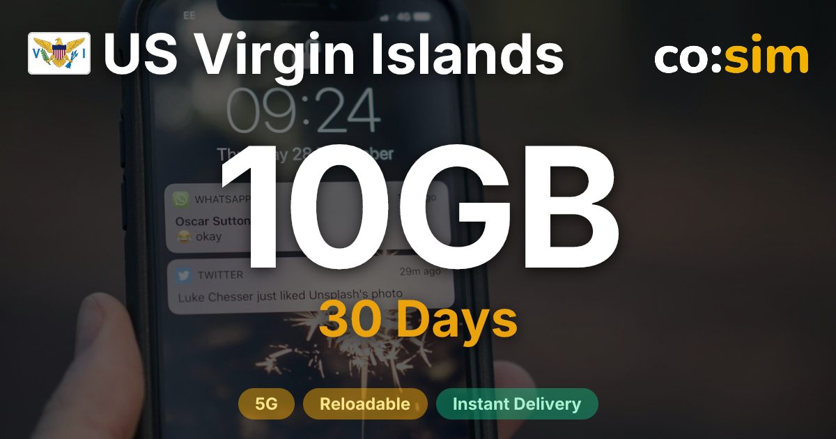 US Virgin Islands eSIM — 10GB