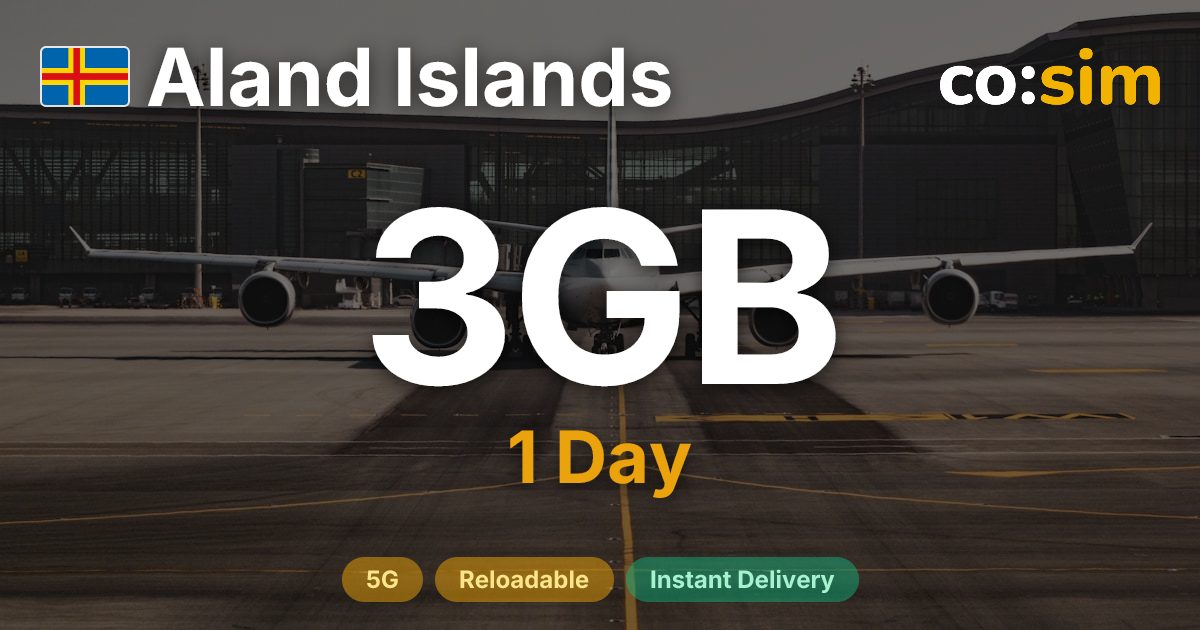 올란드 제도 eSIM — 3GB+∞