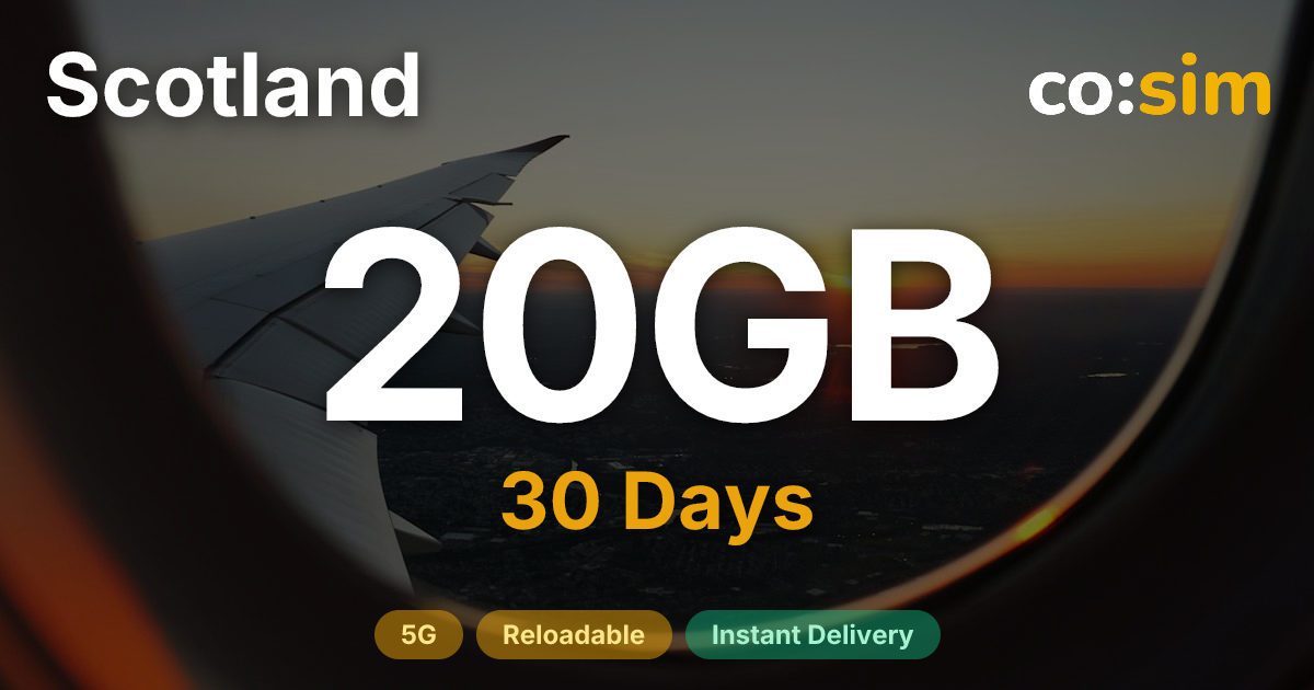 Scotland eSIM — 20GB