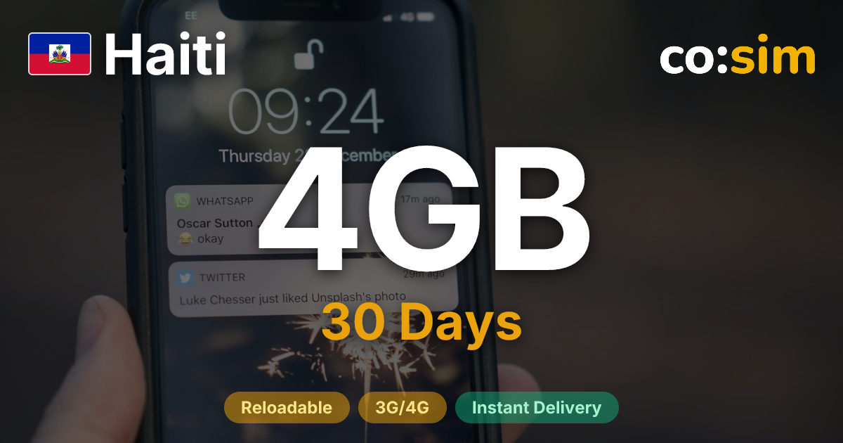 Haiti eSIM — 4GB