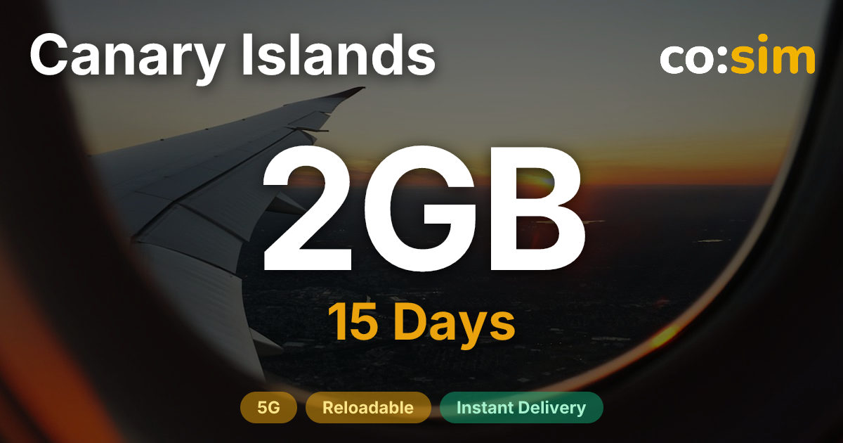 Canary Islands eSIM — 2GB