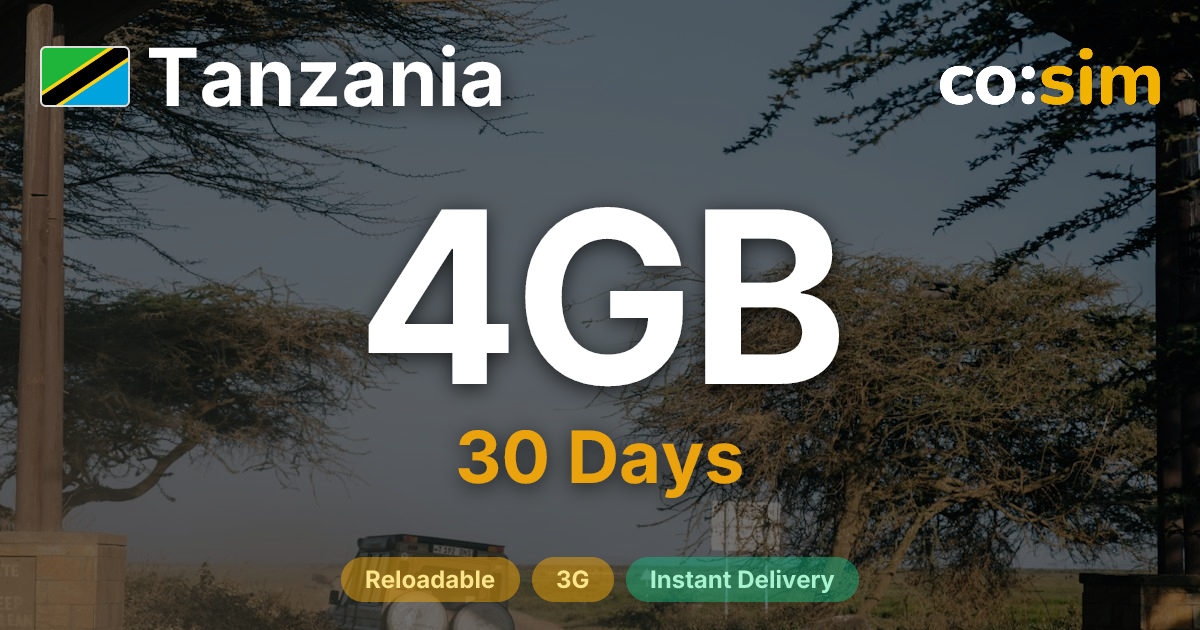 Tansania eSIM — 4GB