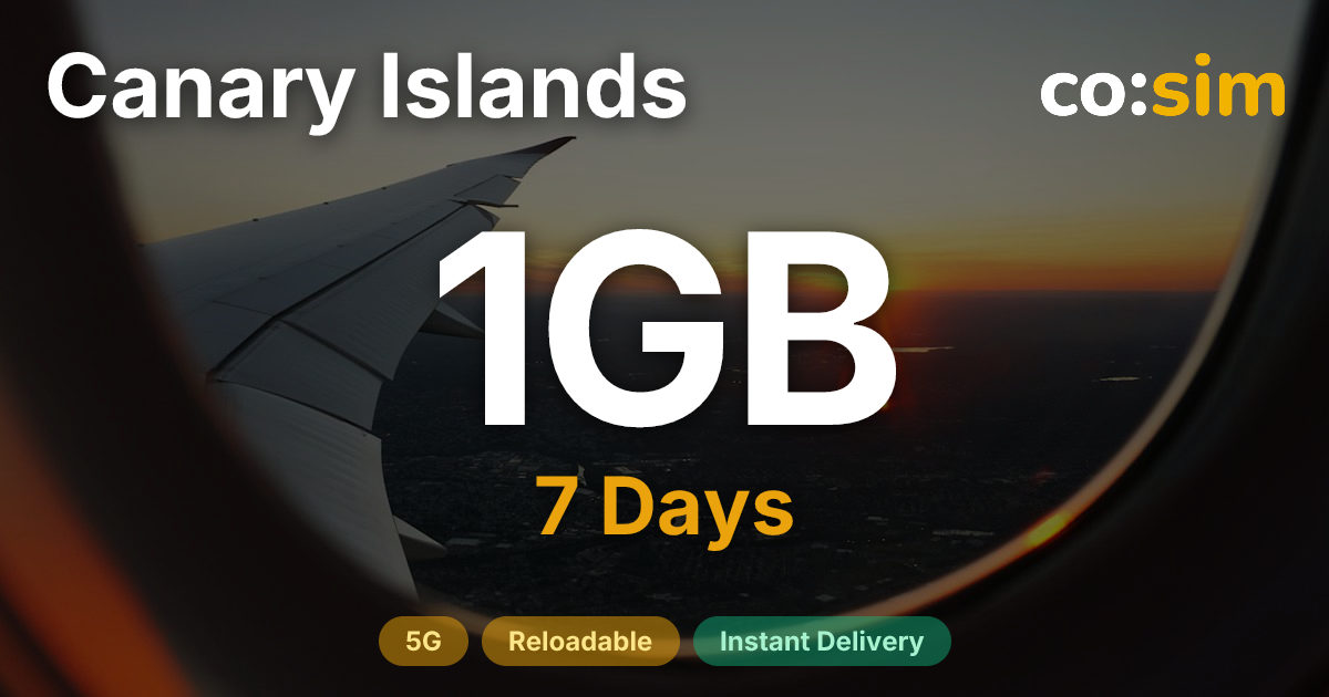 Canary Islands eSIM — 1GB