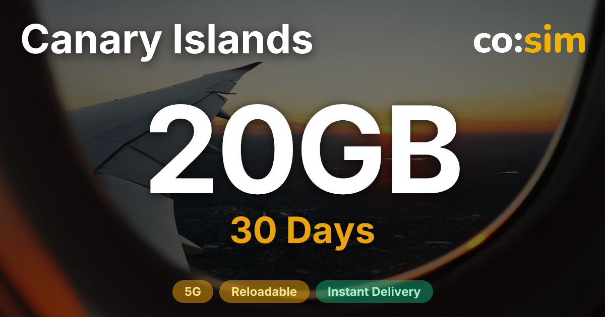 Canary Islands eSIM — 20GB