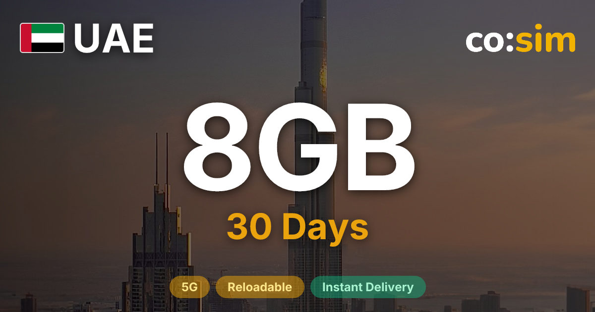 VAE eSIM — 8GB