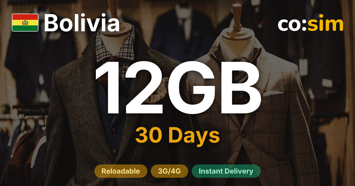 Bolivien eSIM — 12GB
