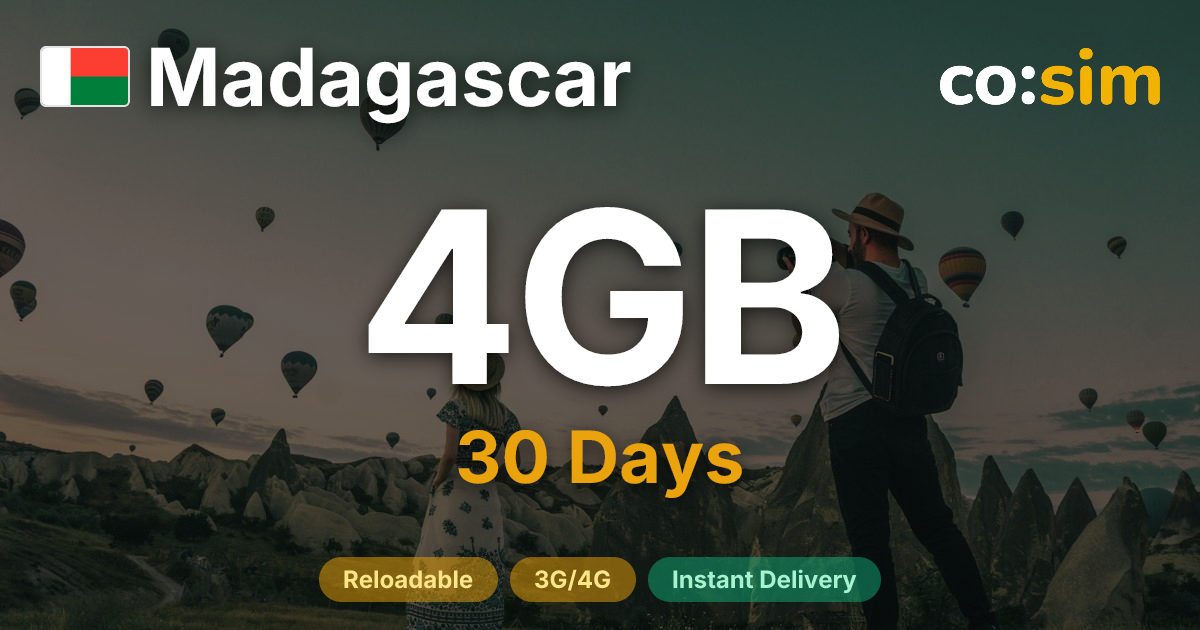 Madagaskar eSIM — 4GB